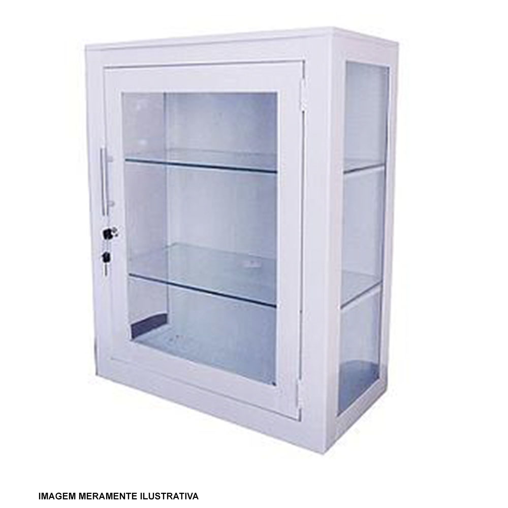 Armario Vitrine Parede Vidro